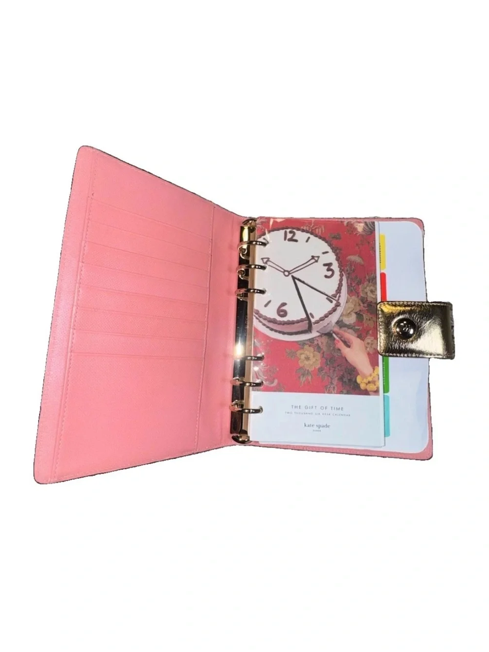 Vintage 2006 Kate Spade Debra Personal Planner Broome Street Oro Blush Organizer